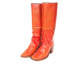 1970s Woman's Hippie Boots Size 8.5 M