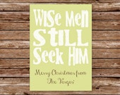 DIY Printable Wise Men Still Seek Him Christmas Card Il_170x135