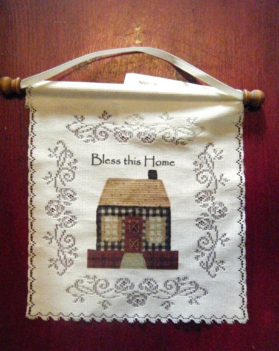 heritage lace wall hanging on dowel bless this home heritage lace wall hanging on dowel bless this home