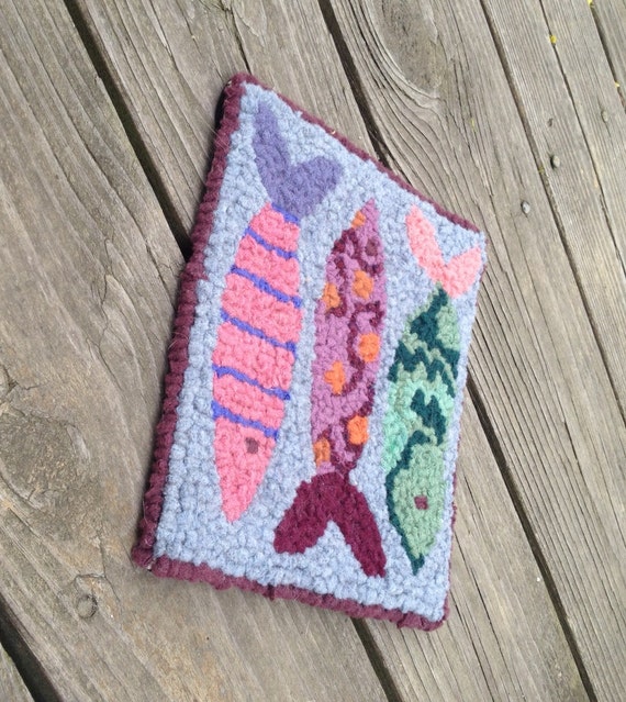 Complete Beginner Rug Hooking Kit FISHIES