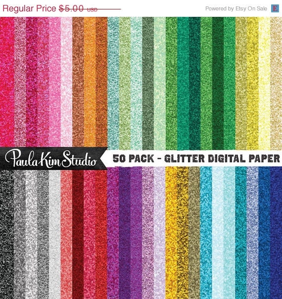 60% OFF SALE Glitter Digital Paper Downloadable Images Digital Clip Art Commercial Instant Download Graphics
