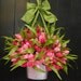 Spring Wreath - Tulip Wreath - Pink Wreath - Easter Wreath - Choose Color - Many to choose