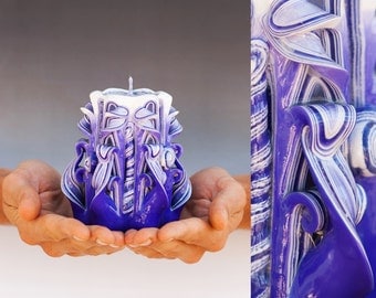 Carved Candle For Valentines Day Gift Ideas For Women and For Birthday Gifts For Her And For Him
