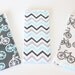 Baby Burp Cloths - Set of 3 - Michael Miller It's a Boy Thing Bicycles in Charcoal and Blue