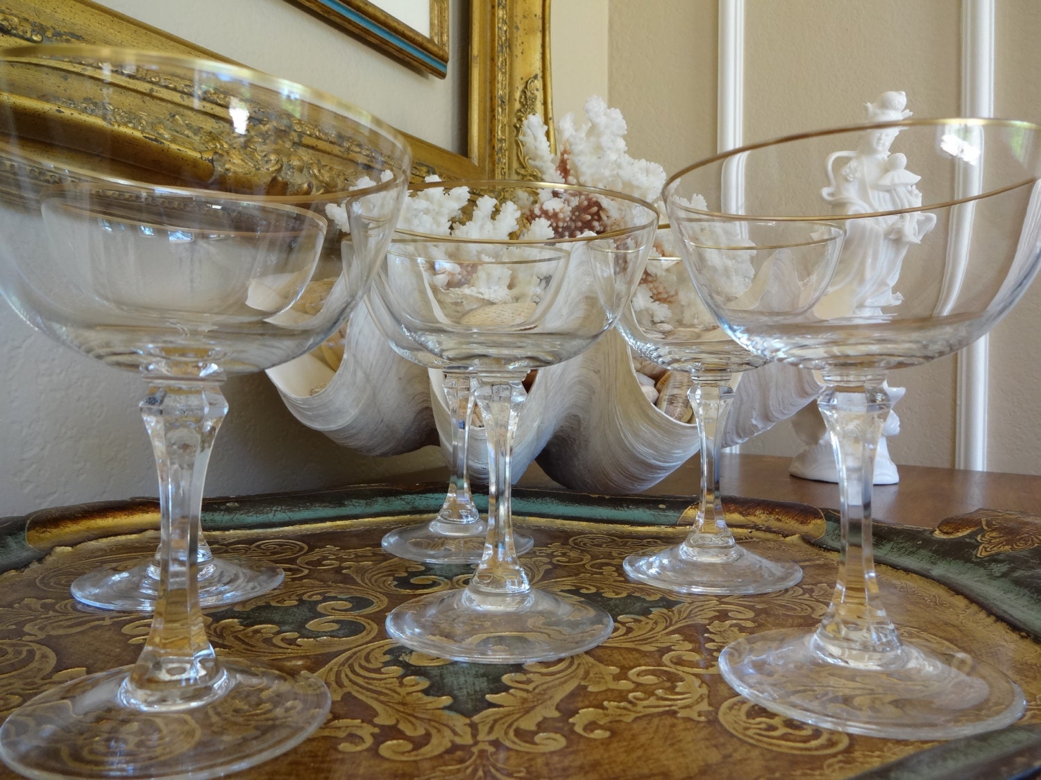 Vintage Lenox Crystal and Gold Rimmed Elegant by skinnygirldesigns