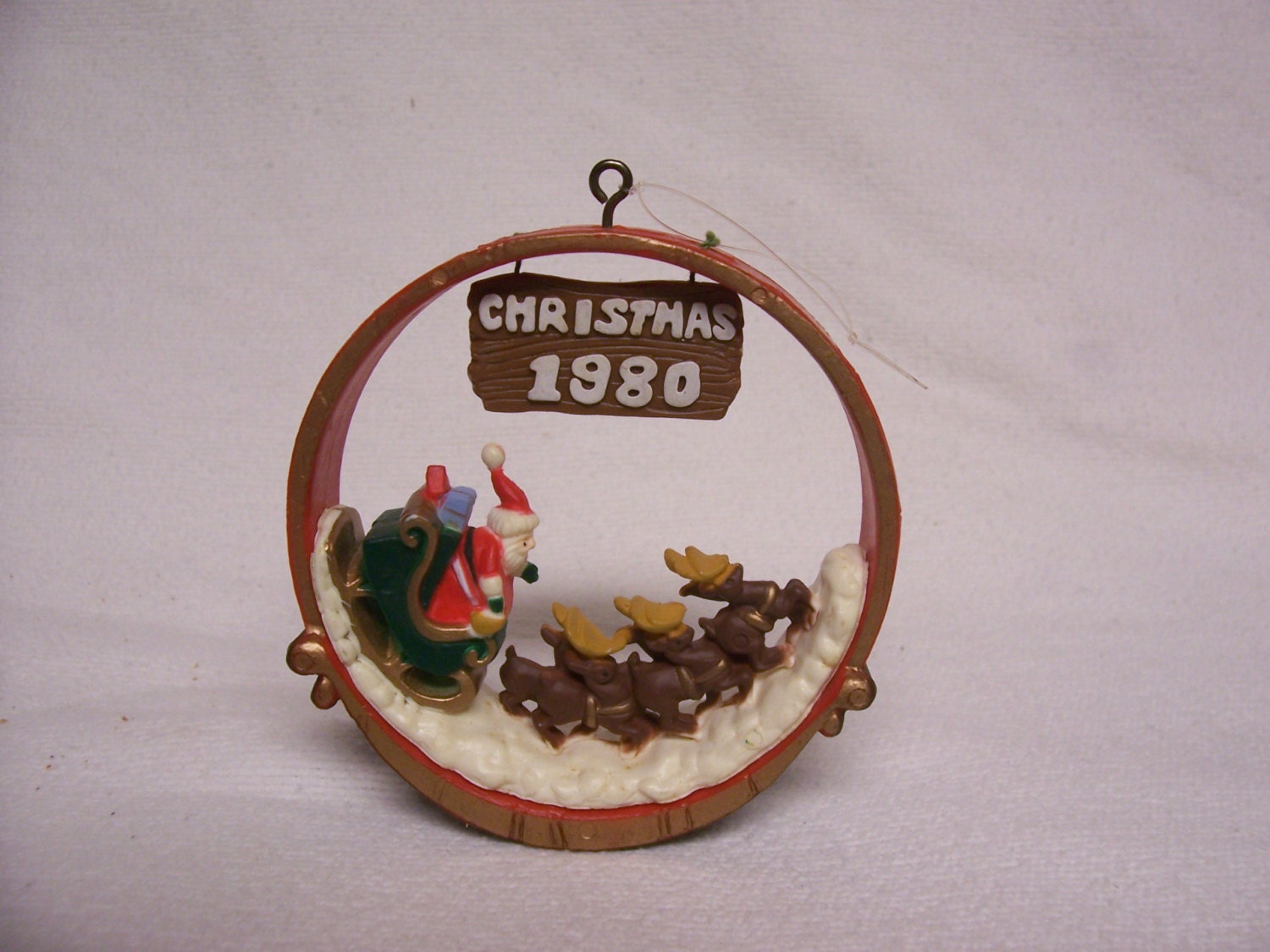 santa sleigh ornament rare christmas 1980 american greetings santa sleigh ornament rare christmas 1980 american greetings