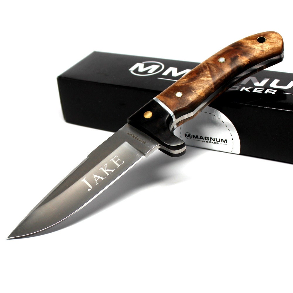 Boker Knife Magnum Elk Hunter Personalized Engraved