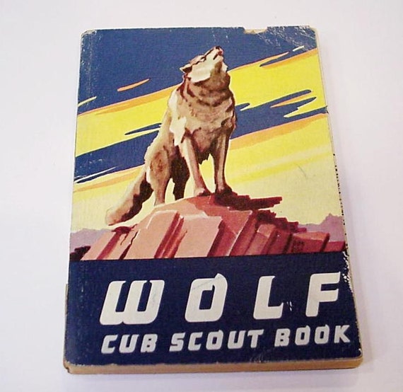Wolf Cub Scout Book Vintage Boy Scout Handbook Paperback