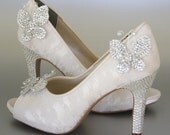 butterfly bridal shoes