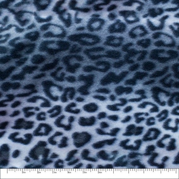Leopard Animal Print 03 Fleece Fabric by the yard