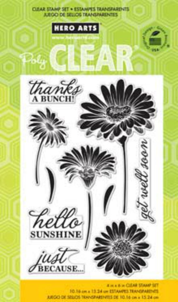 Hero Arts Hello Sunshine Daisies CL776 Clear stamps