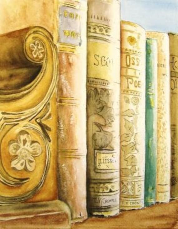 WATERCOLOR BOOKS Print of my original painting it is the