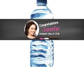 50 Chalk Board Graduation Water Bottle Labels - Waterproof Self Stick Labels Il_170x135