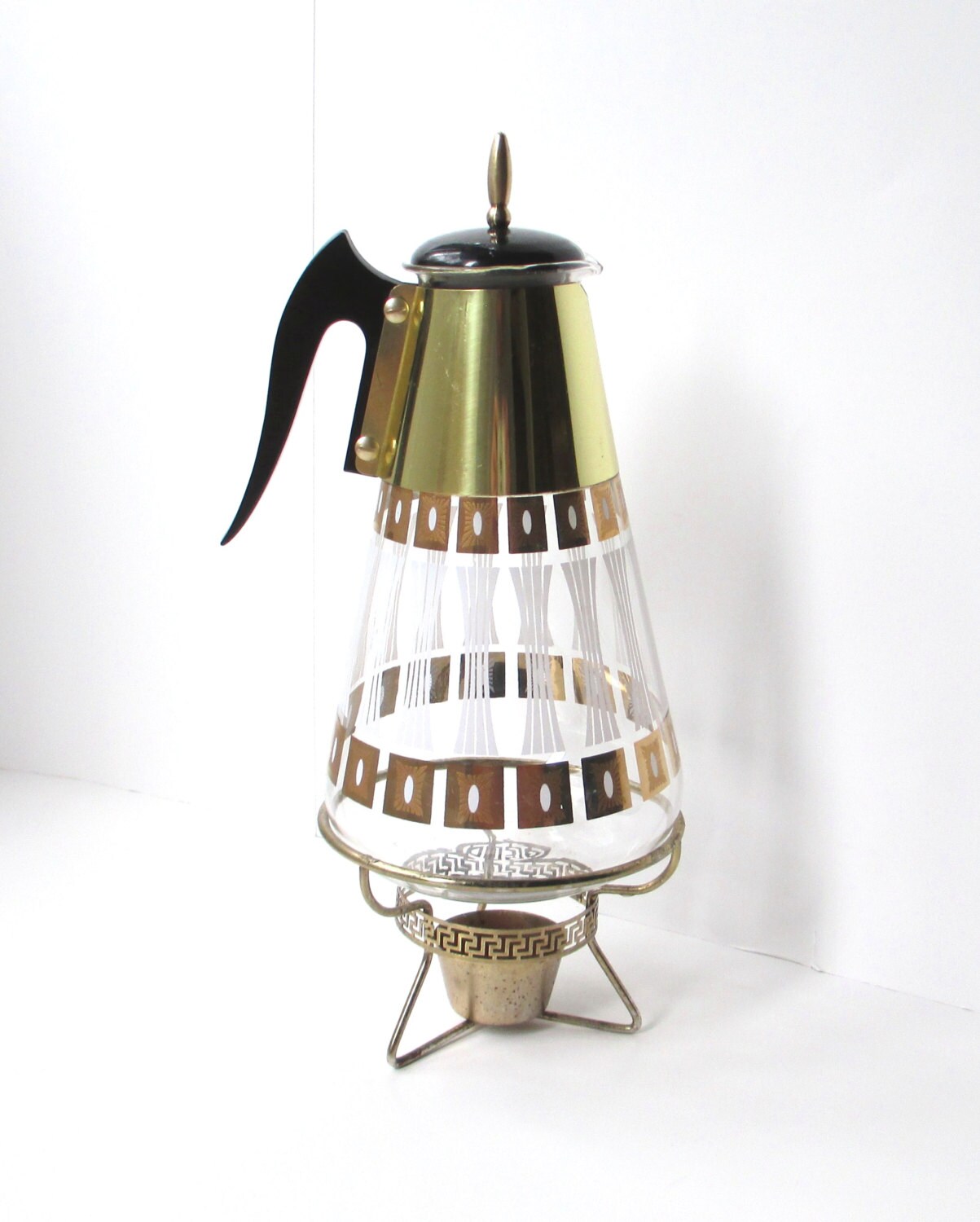 Vintage Coffee Carafe and Warmer Mid Century Modern Fred Press