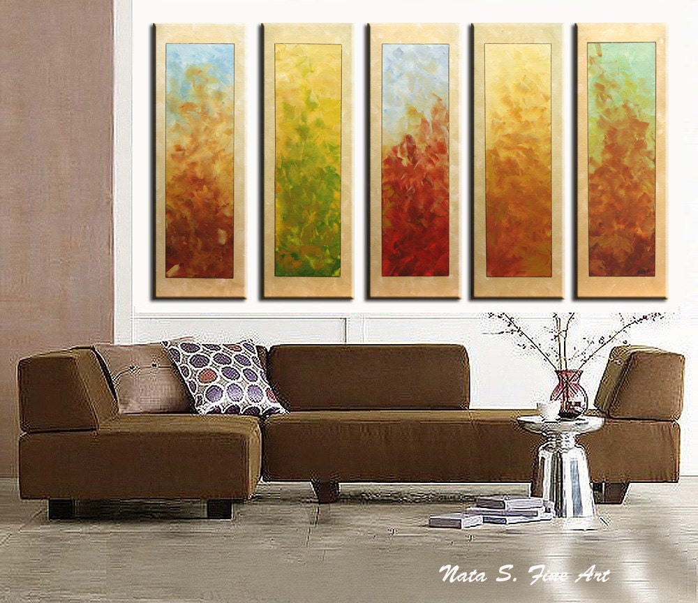 Abstract Oversize Wall Art.Modern Multicolored by NataSgallery