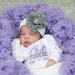 Newborn girl gown Infant gown Baby girl gown Monogrammed gown Personalized gown Take home outfit Newborn Girl Gift