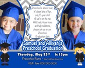Preschool Graduation invitation Kindergarten Graduation Invitation School Graduation invitation elementary invitation kid child photo invite Il_170x135