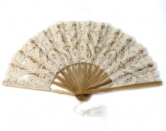 Items similar to Set of 10 Hand Fans and bag on Etsy