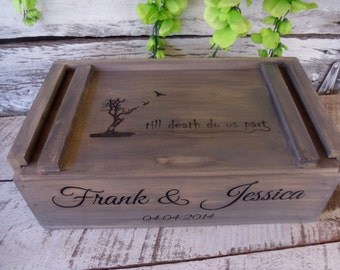 Wine Box, Rustic Wedding Wine Box, Barnwood Inspired Wine Box, Wedding Gift, Anniversary Gift, Wine Box Ceremony