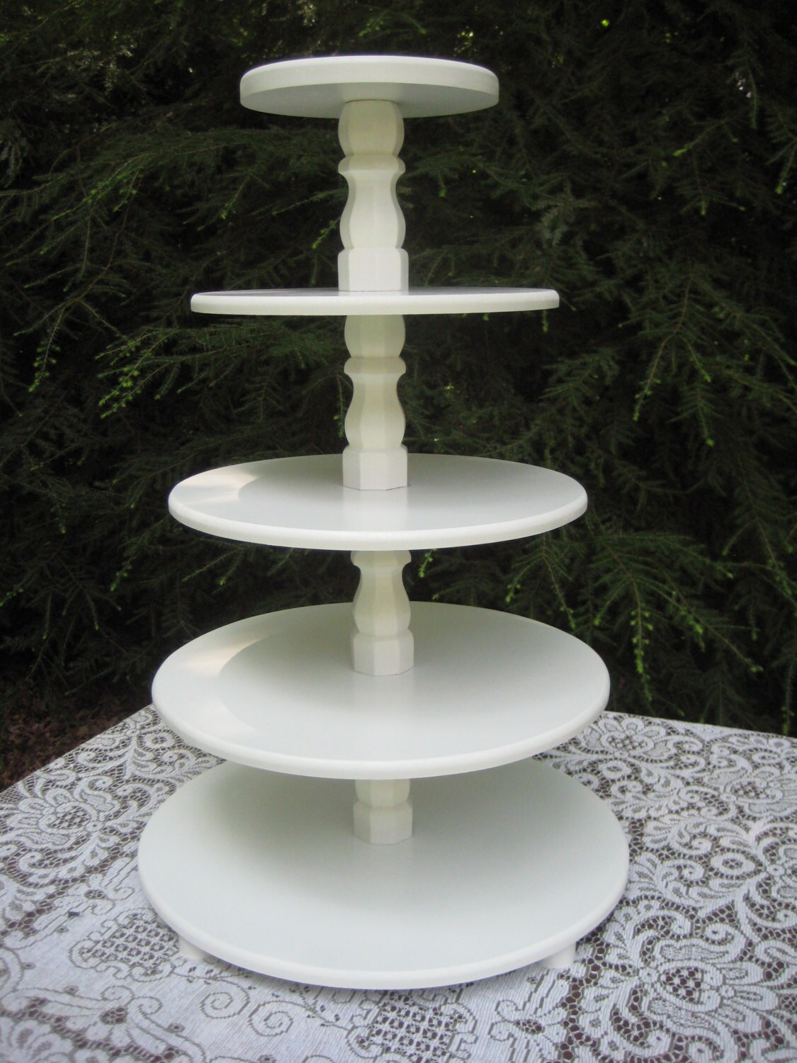 Cupcake Stand Wood Cupcake Stand Round Cupcake Stand