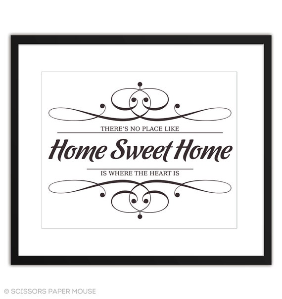 Items similar to Printable Art Home Sweet Home 8x10 on Etsy