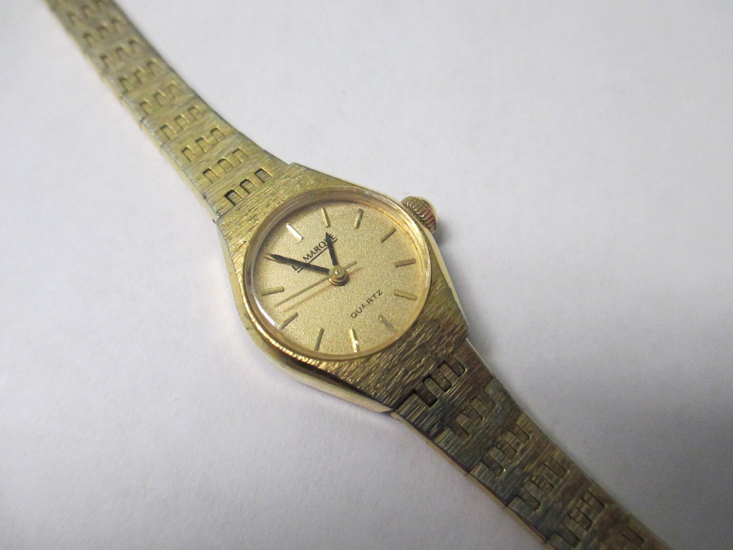 Vintage Lady's watch La Marque Quartz yellow