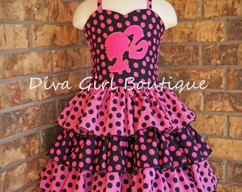 Girls Boutique Birthday Dress Barbie Dress Pageant Dress Outfit of ...