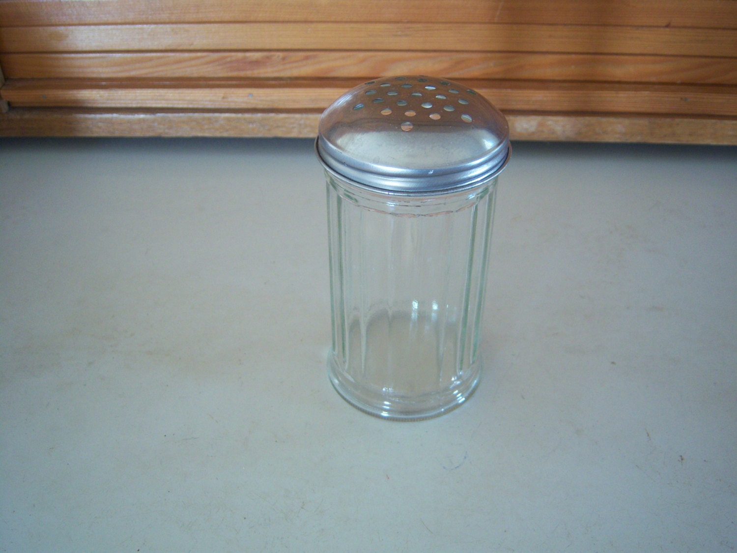 Vintage Chicago Glass Sugar Shaker With Stainless Top, Diner Style, 1960’s, Kitchen Decor, Gift