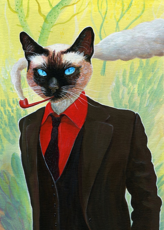 Items similar to mafia Cat on Etsy