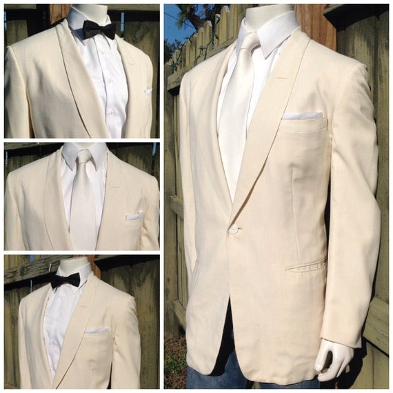 Classic Cool Vintage 1950s Mens Cream / Off White by bamapana