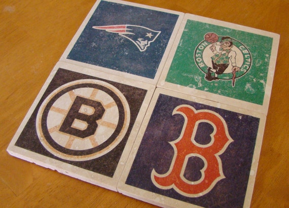 Boston Sports Drink Coasters Set Of 4