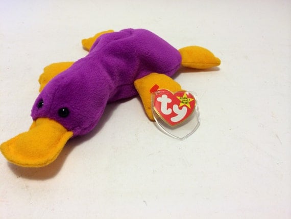 pink platypus beanie baby