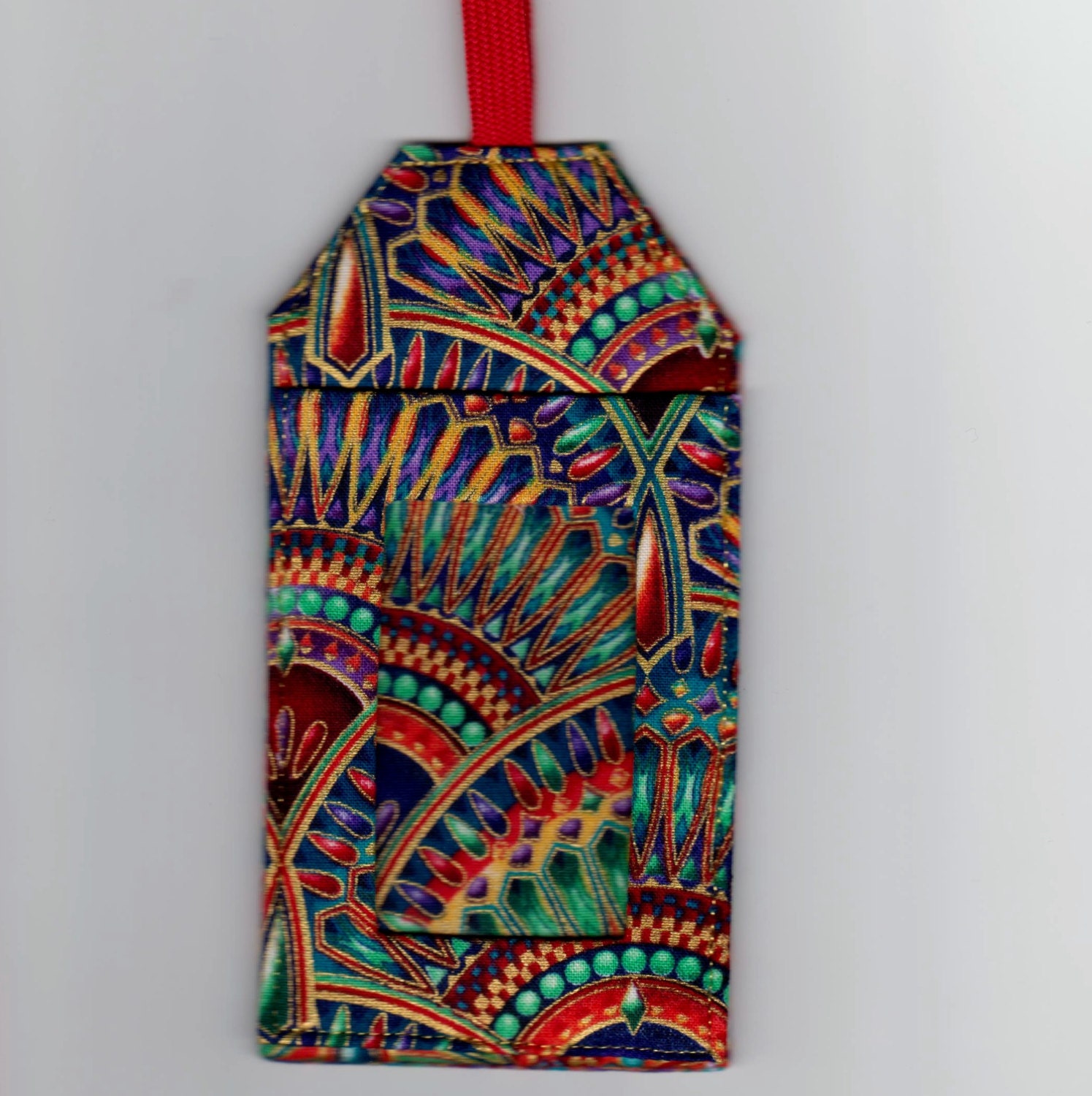 Luggage Tag Egyptian Luxor Fans Jewel Colors Bag Tag ID gift