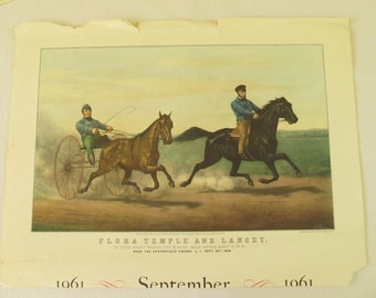 Popular items for vintage horse print on Etsy