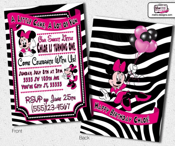 Minnie Mouse Invitations Il_570xn