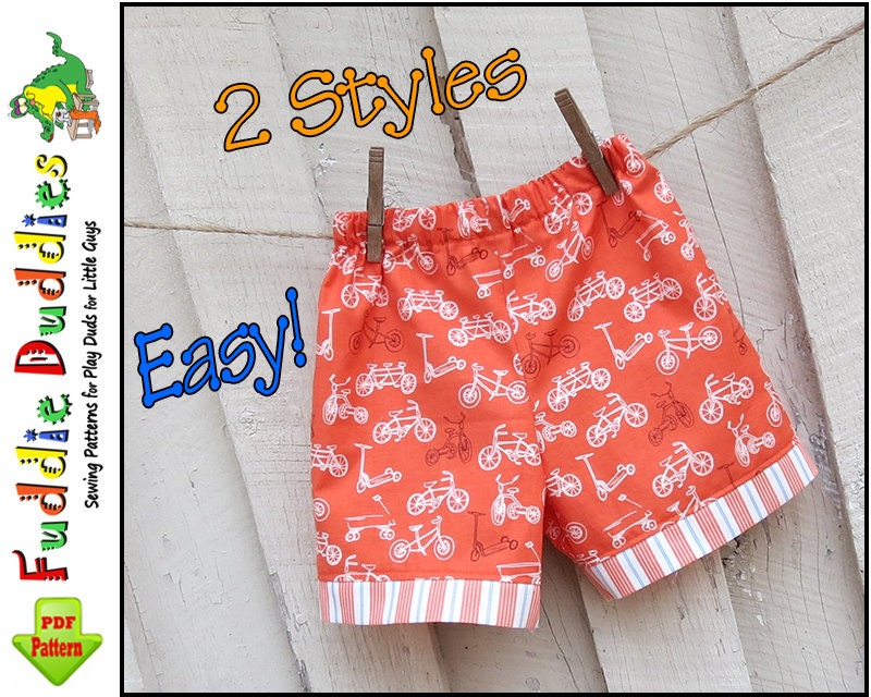 Dillon... Quick and Easy Infant Shorts Pattern. Baby Shorts