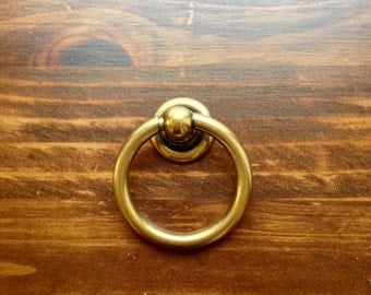Plain Brass Ring Pulls Hardware Cabinet Pull Drawer Pull