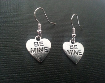 Silver Sweetheart Be Mine Earrings