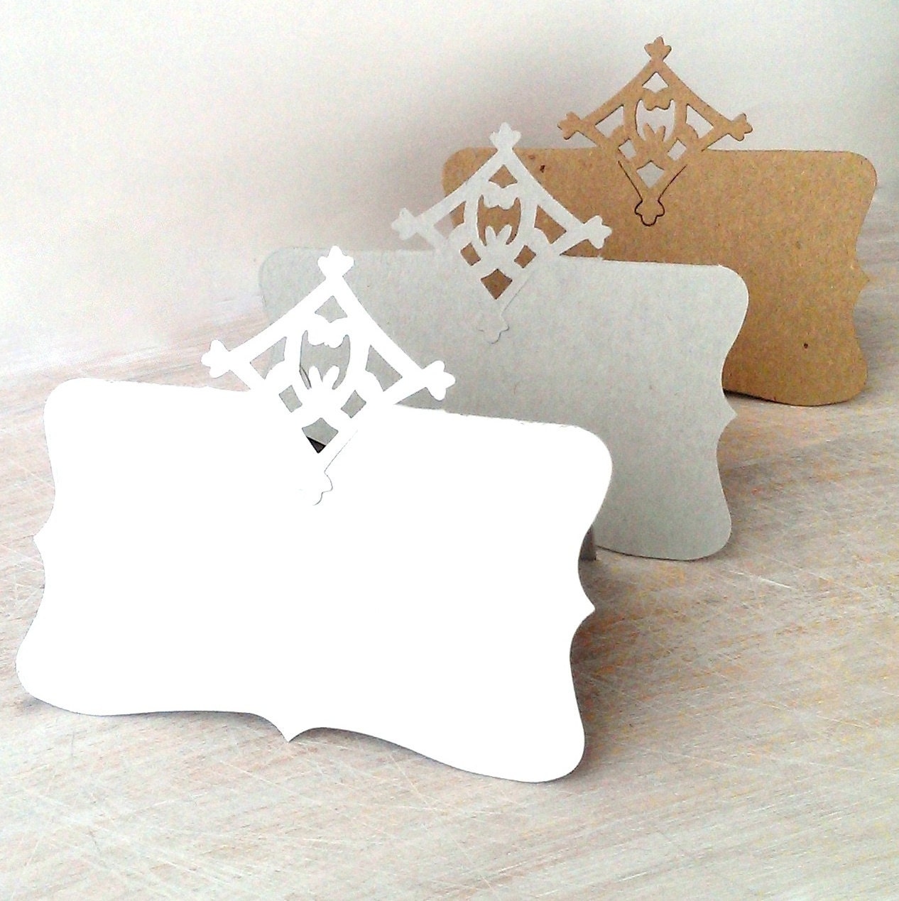 Place card holder 10 tent cards buffet signs name by Artesenias