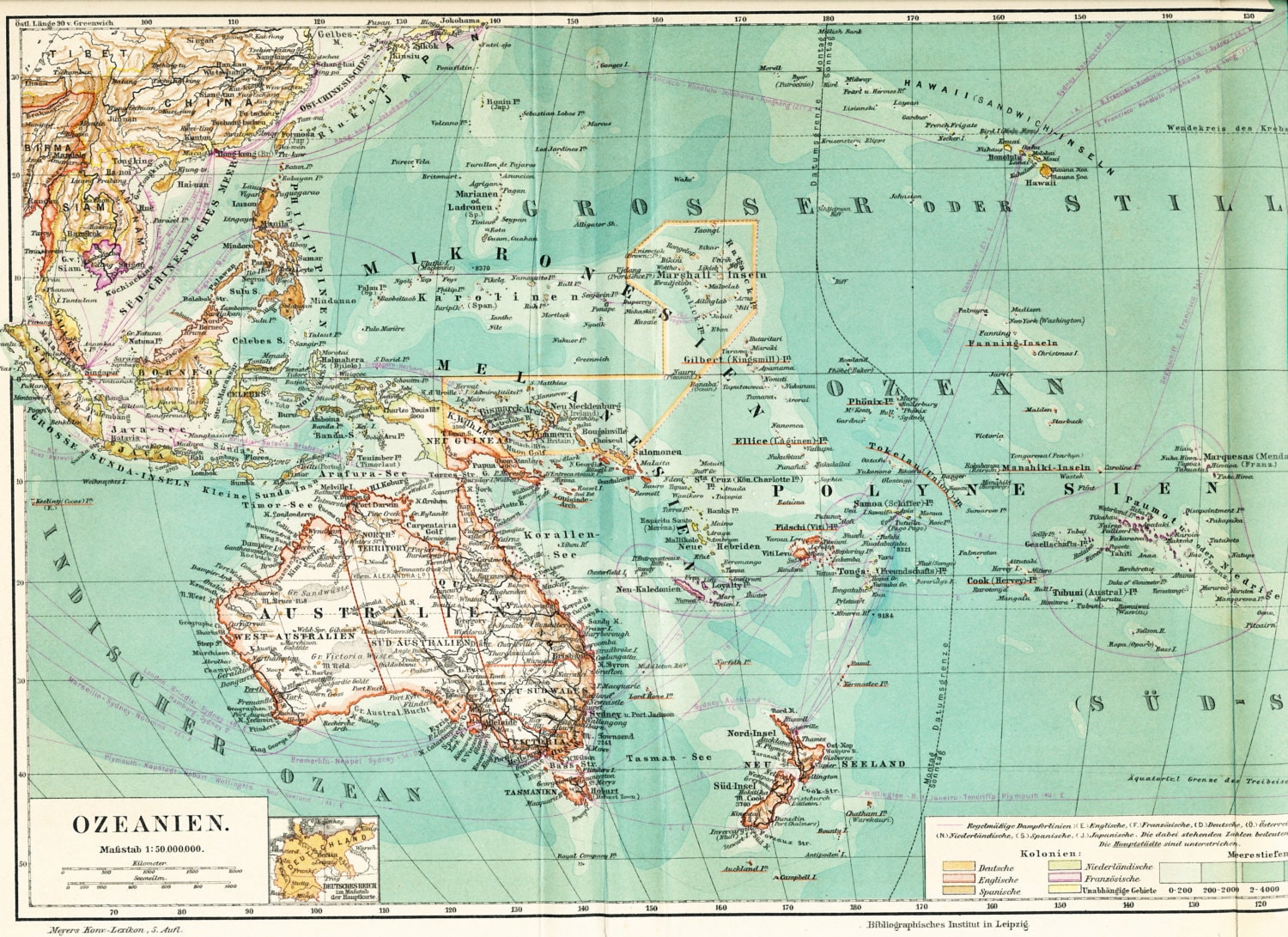 Hawaii Pacific Ocean Map