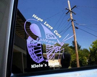 Kloie's Fight Sponsorship Vinyl Decal-Help Kloie's Doctors find a cure ...