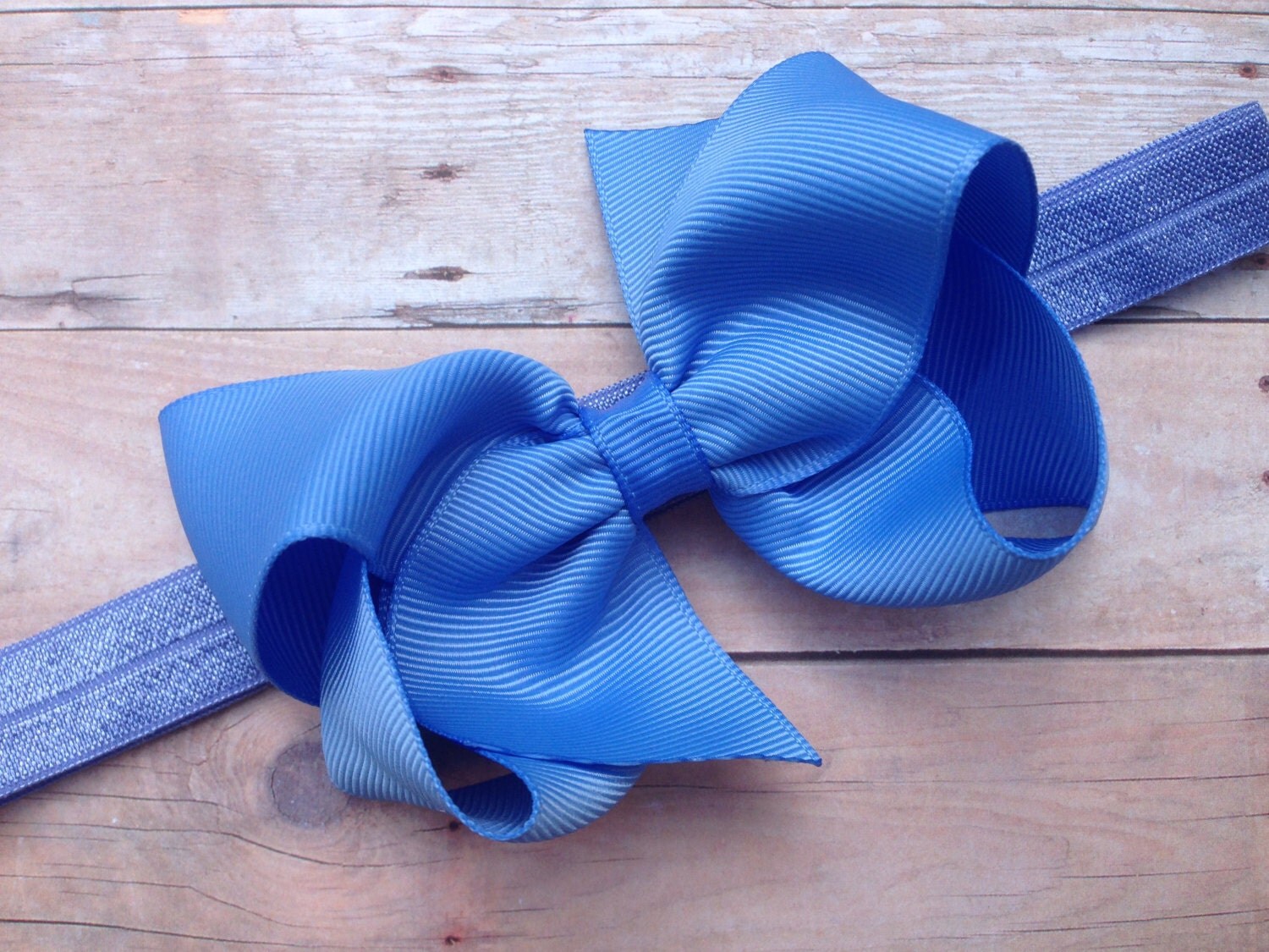 Carolina Blue Bow Headband - wide 4