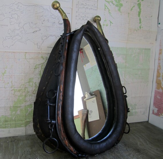 Vintage Horse Collar Mirror