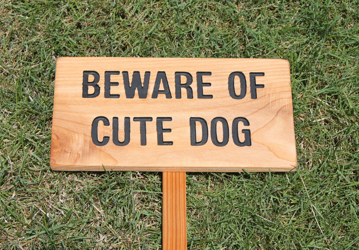 BEWARE of CUTE DOG Fun Dog Sign Dog Lovers Gift Cute Puppy