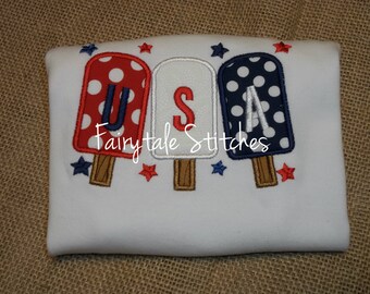 fourth of july popsicle shirt