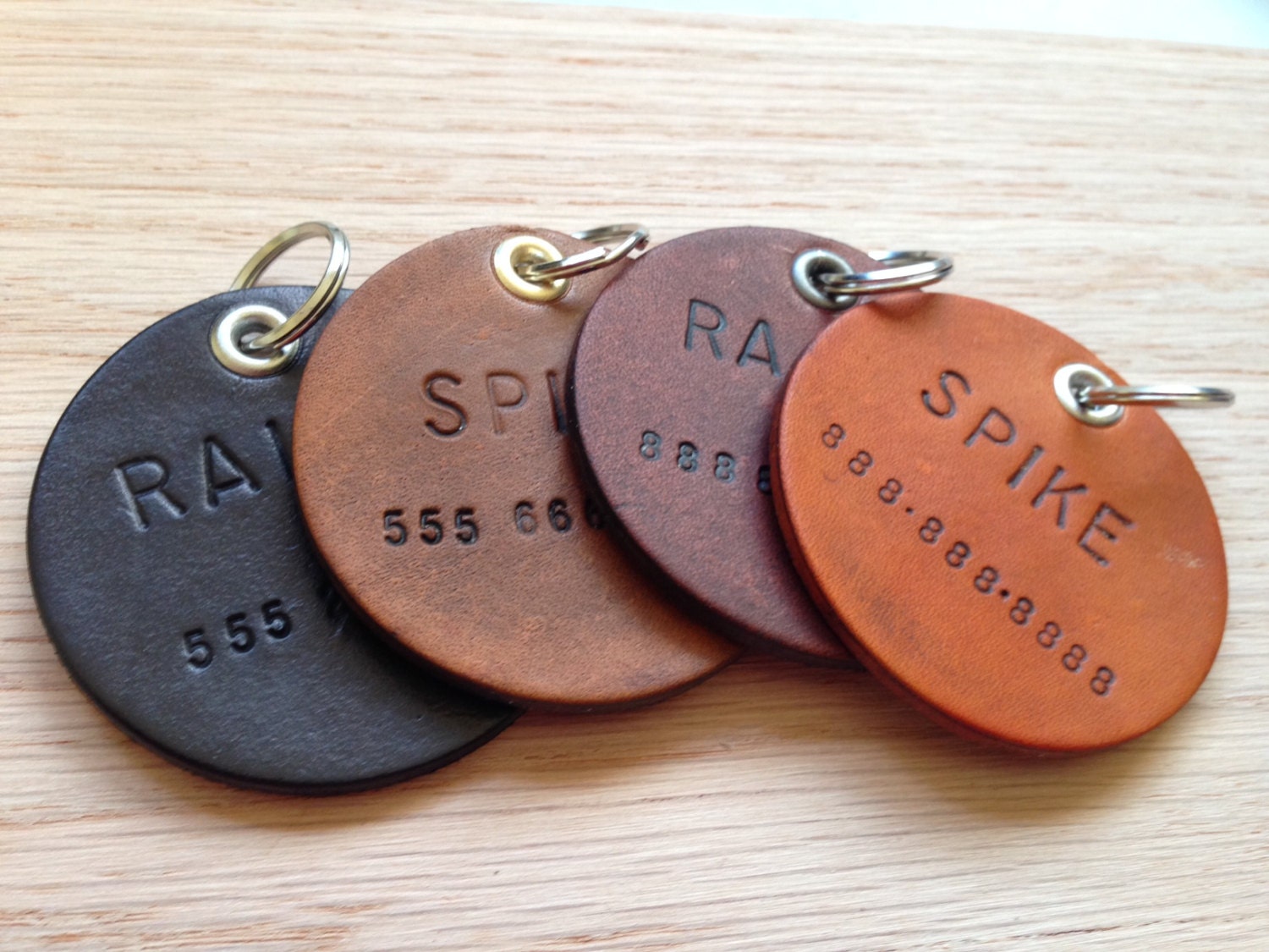 Leather Dog ID Tags