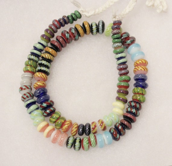 Indonesian Beads Java Beads Rondelle Glass Beads