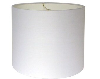 White Linen Lamp Shade, Custom Lampshade, Table Lamp Shade, Fabric Lamp Shades, Drum Lamp Shades, Pendant Lamp Shade, Modern Lamp Shade
