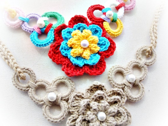 Wonderful and Simple Crochet Necklace Pattern from ...