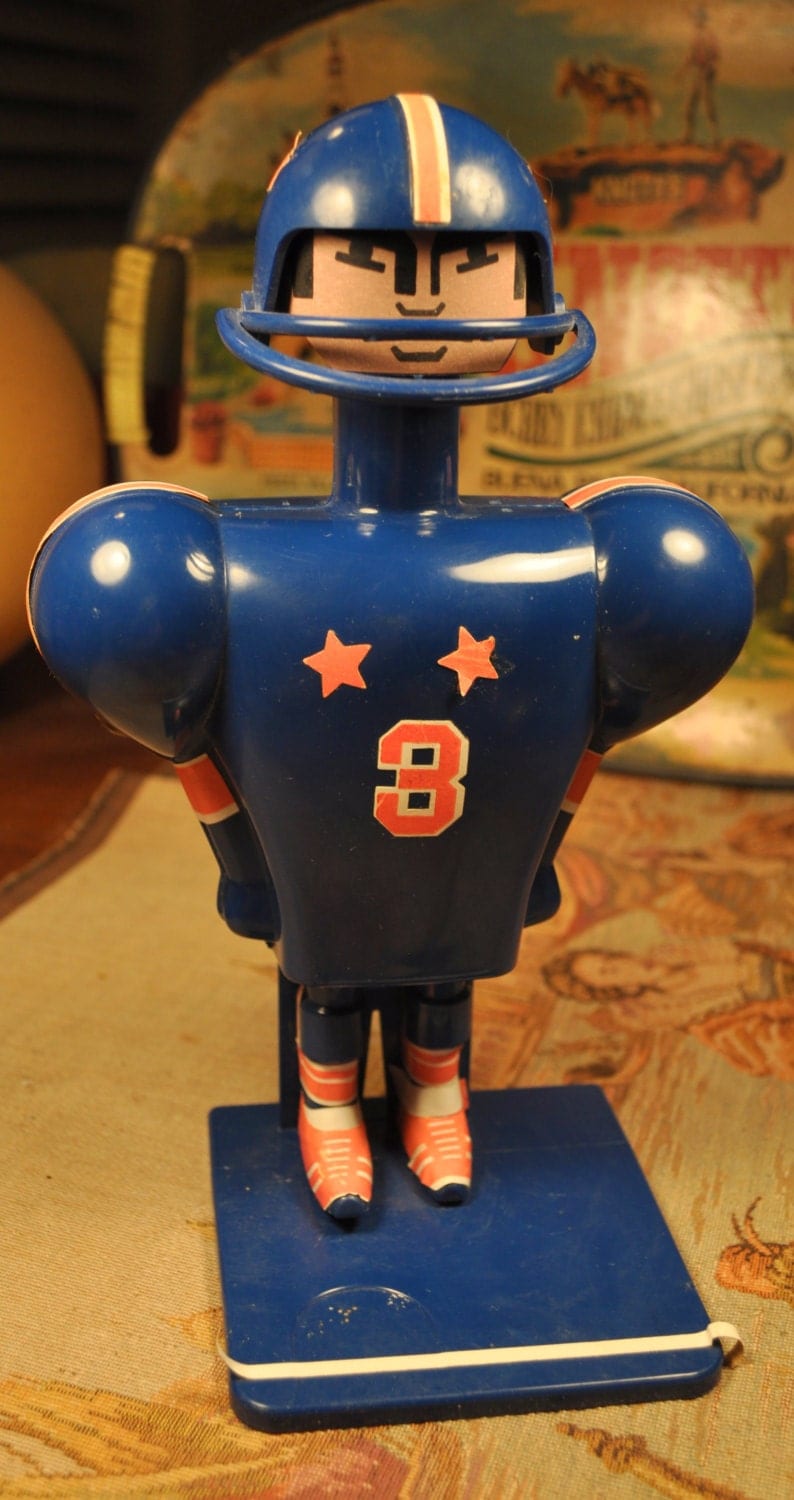 Vintage 1975 Super Jock Super Toe Toy Football Kicker Schaper